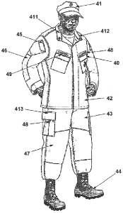 US6805957 USMC uniform camouflage