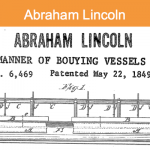 Patent illustrations from Abraham Lincoln's patent