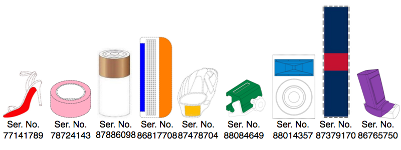 Images from registrations for color marks