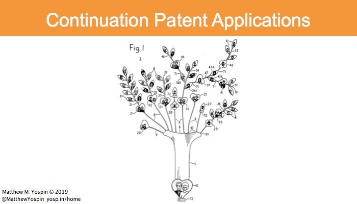 What is a continuation patent application?