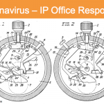Coronavirus IP Office Responses - featuring patent image from a stopwatch control invention